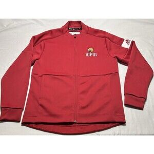 IUPUI Adidas Jacket Mens Medium Red Indianapolis Jaguars *READ
